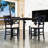 Dining Table with 4 Upholstered Chairs-1095176964-1095176963-1095176961