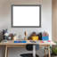Tableaux d'organisation à tableau magnétique effaçable à sec bleu gris-1211366633