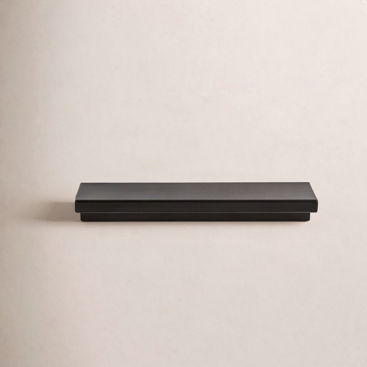 Ethan Finger Cabinet Pull, 3", Matte Black