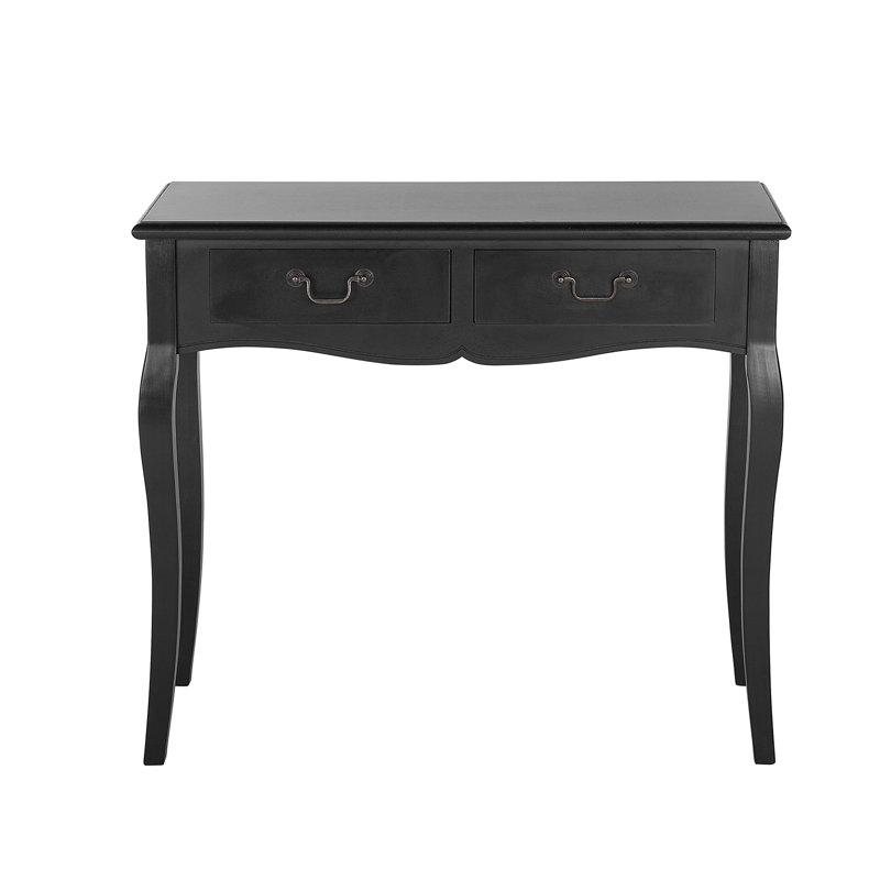 Henri 90cm Console Table, Black, Black