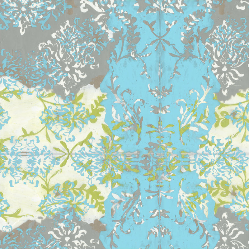 Decorative Overlay II by Jennifer Goldberger - Wrapped Canvas Painting, 51cm H x 51cm W