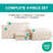 Arkwright 100% Polyester Soft All Season Bed in a Bag Comforter Set-110813822-110813830