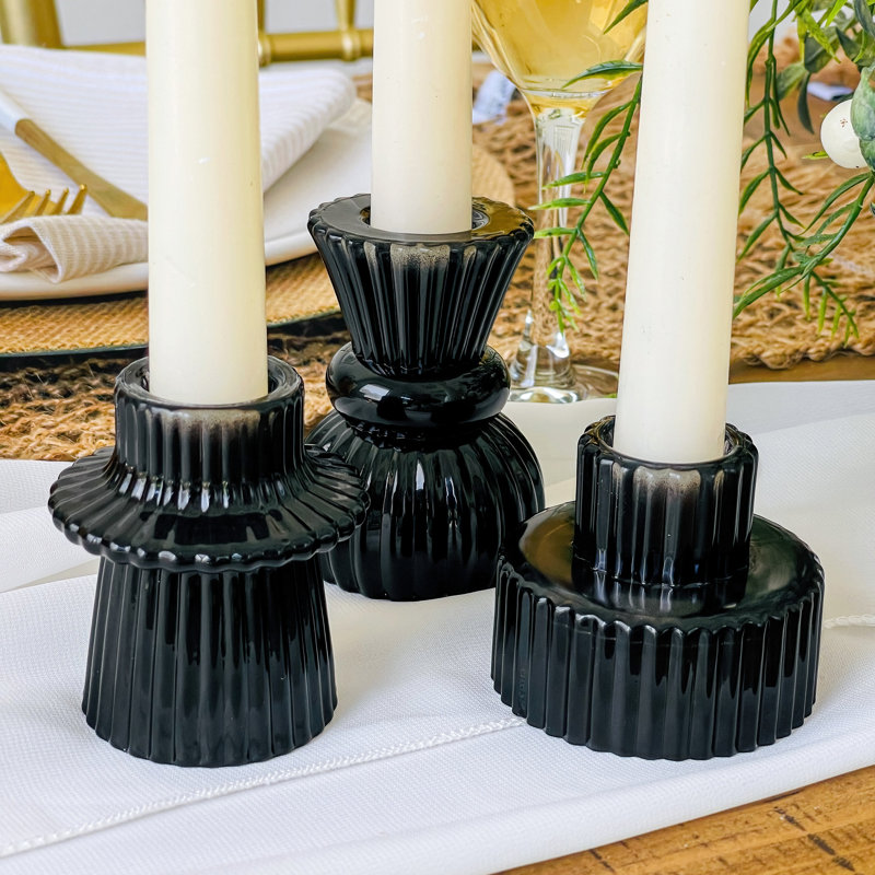 3'' H Glass Tabletop, Black