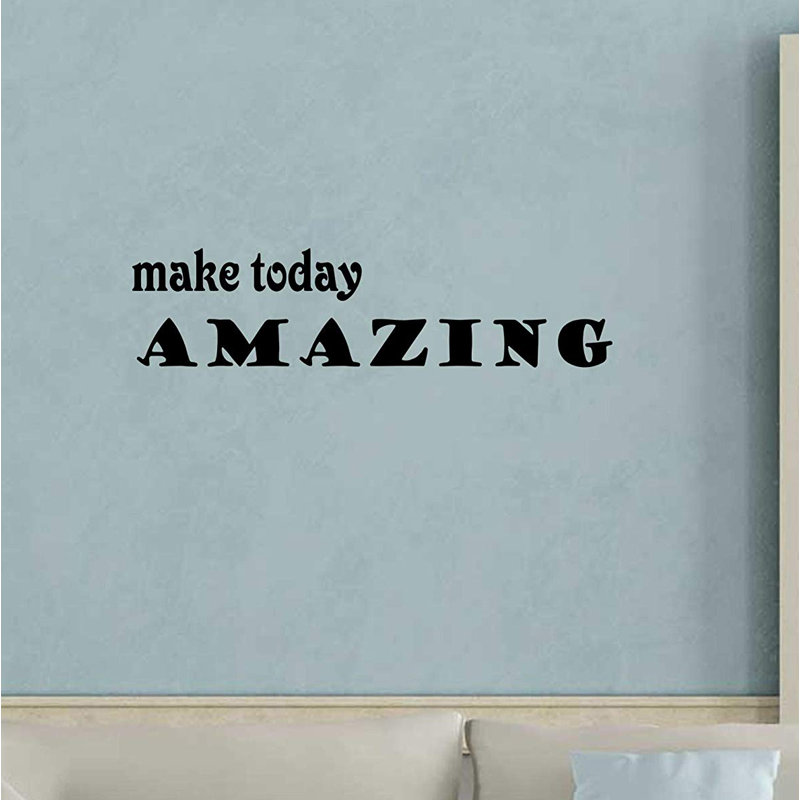 Text & Numbers Wall Decal, 12" x 44"