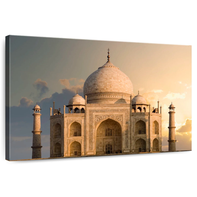 Sunrise Over Taj Mahal, 16" H x 24" W