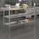 Woodford NSF Stainless Steel 18 Gauge Work Table - Backsplash and 2 Shelves