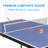 Foldable Table Tennis Table, Suitable Ping Pong Table with Net and 2 Table Tennis Bats Easy to Store