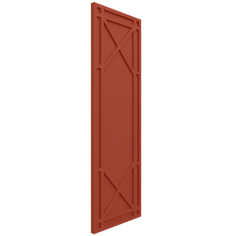 Volets à panneau plat, 12", 72", Feuilles colorées