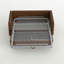 Causeuse-lit escamotable 63 po en similicuir brun avec matelas