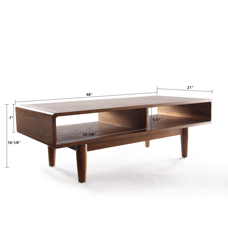 Table basse avec rangement Cracraft