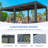 20 ft. W x 10 ft. D Outdoor Louvered Pergola with Auto-Adjustable Side Screen, Rainproof Roof, Thickened Aluminum Frame, and Remote-Controlled Light String for Deck, Patio & Hot Tub-126511511-126511513