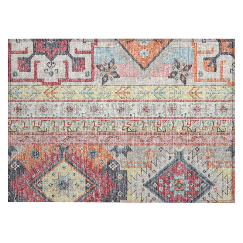 Machine Washable Indoor/Outdoor Chantille ACN1015 Linen Rug, Rectangle 1'8" x 2'6"