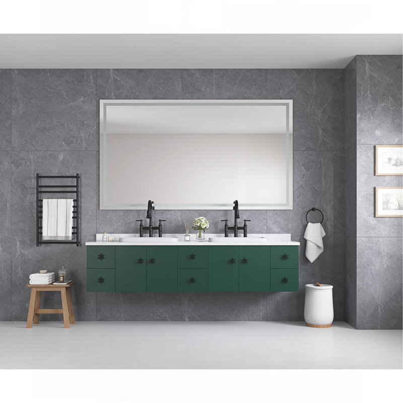 Miroir de salle de bain DEL, 48 po x 84 po