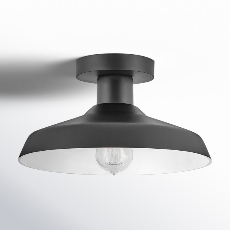 Forge Medium Flush Mount, Black