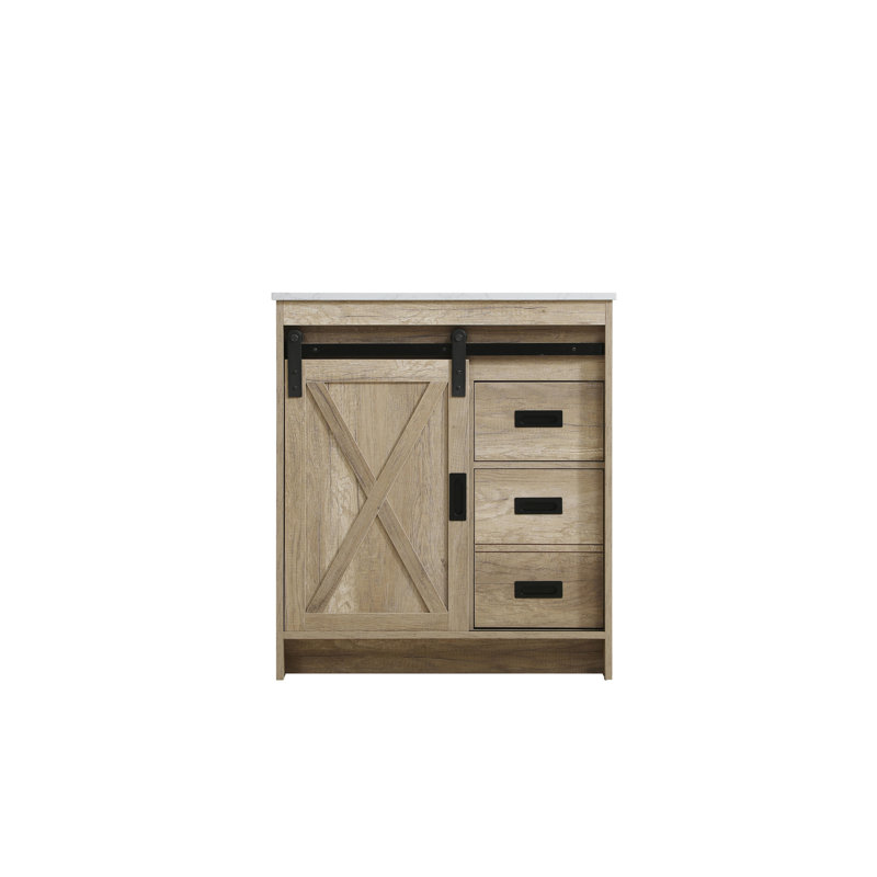 Meuble-lavabo simple 30 po Boden, Chêne naturel