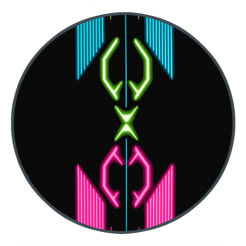 Prism Vortex Rug, Round 6'