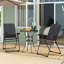 2 chaises de patio pliantes à dossier inclinables et réglables-714655645-714655646