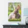 Rabbit In A Green Field - Wrapped Canvas Print
