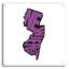  «New Jersey 2» par Art Licensing Studio, art mural en verre acrylique, 36 po x 36 po-977000331