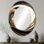 Miroir mural noir et doré-1061339416