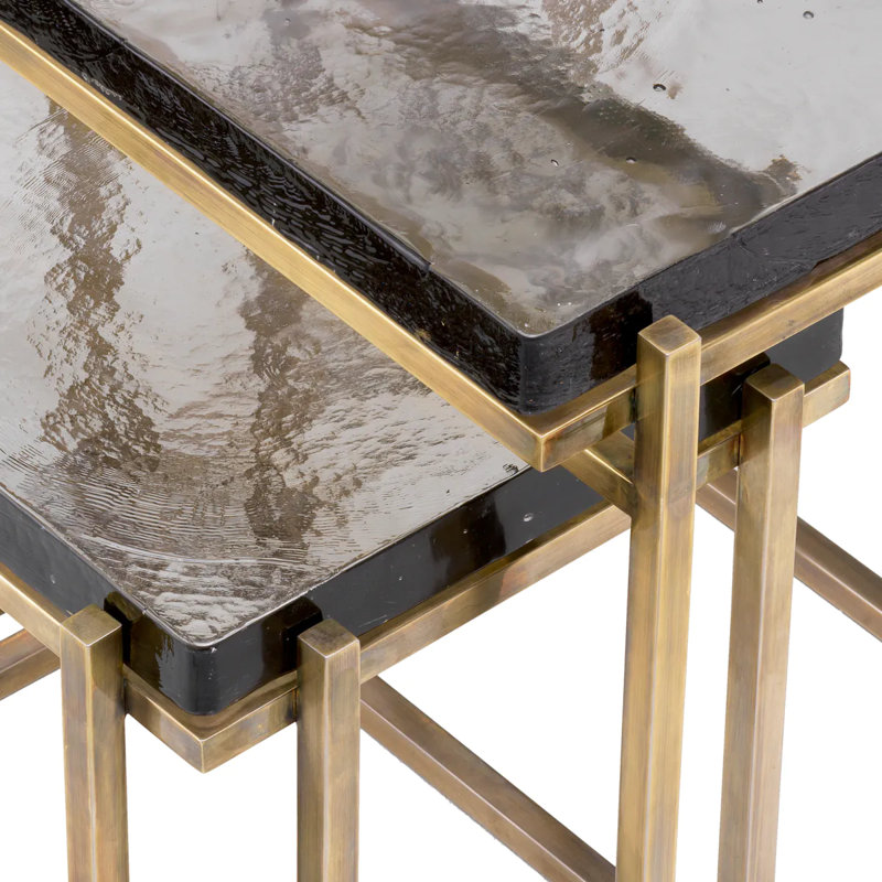 Niemeyer Glass Nesting End Table