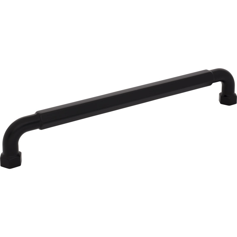 Dustin Appliance Pull, Flat Black, 12" Center To Center