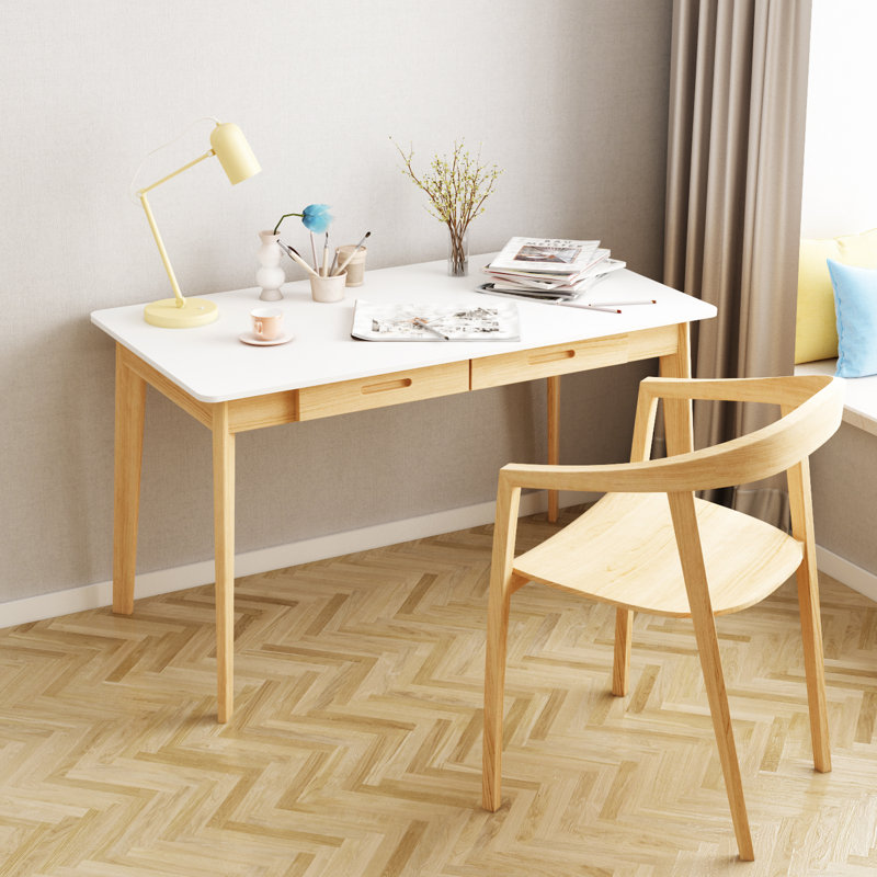 Bureau d'écriture Baggio, H 29,5 po x L 47,2 po x l 21,7 po, Blanc