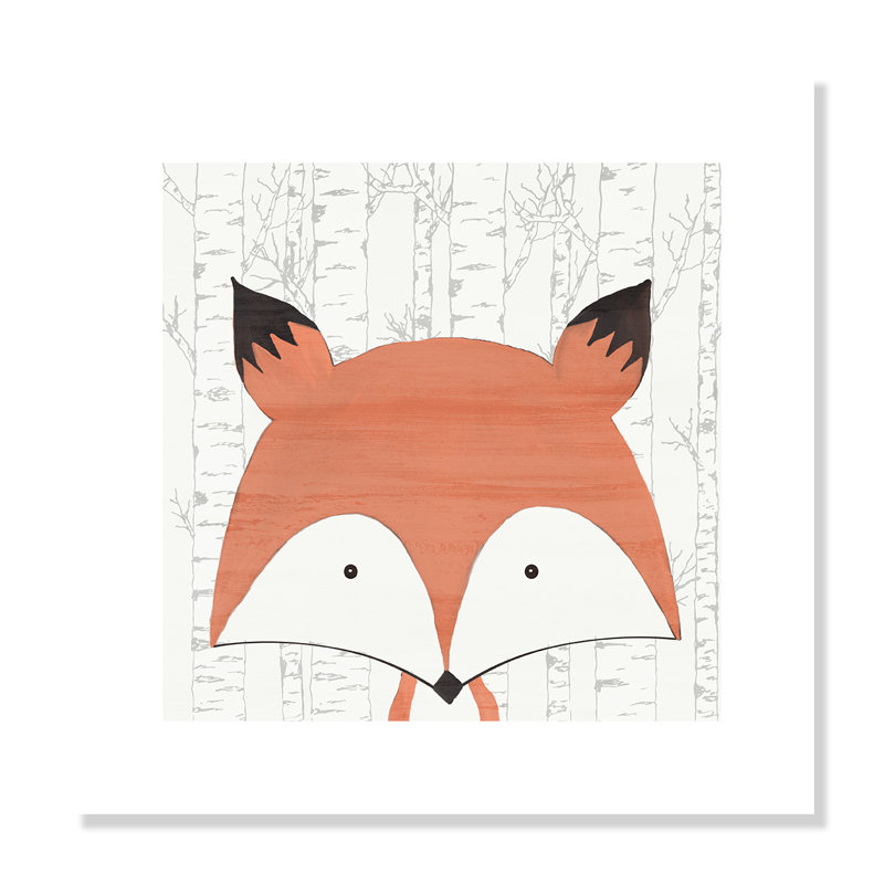 Impression sur papier Woodland Friends, H 16 po x l 16 po x P 1 po