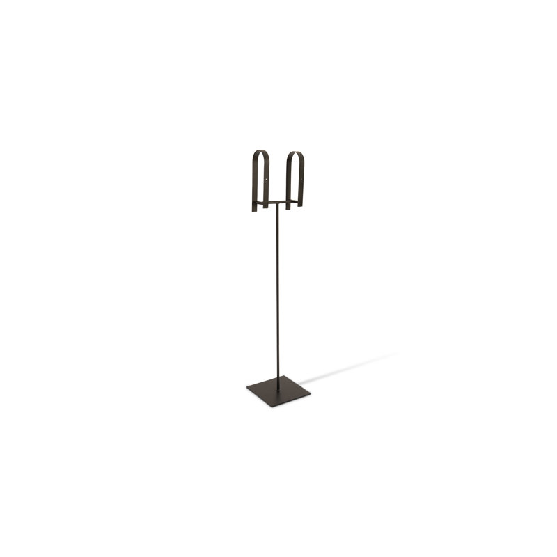 Asian Modern Sulawesi Armor Vest High Matte Black Metal Stand