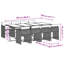  Ensemble de 8 chaises de patio pliables en rotin PE brun 8 places-1658442647-1658442640