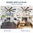 60 In. 8-plywood Double-sided Black and Walnut Blades Ceiling Fan With Remote Dc, Gold-713002702-713002698-713002696