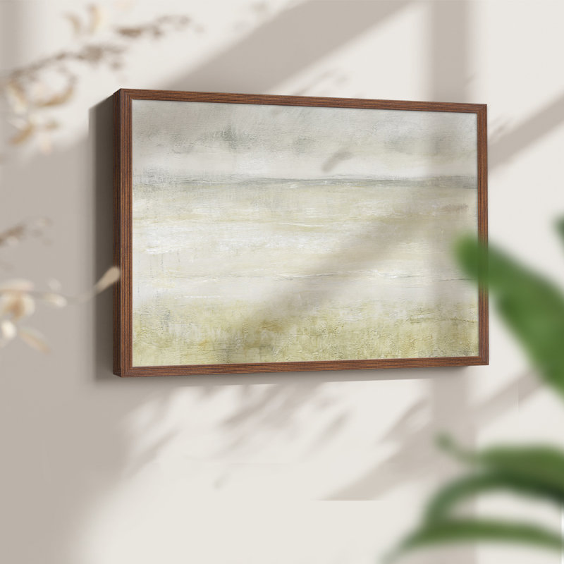 Motif embelli de grain II - reproduction encadrée, Walnut, H 16 po x l 20 po
