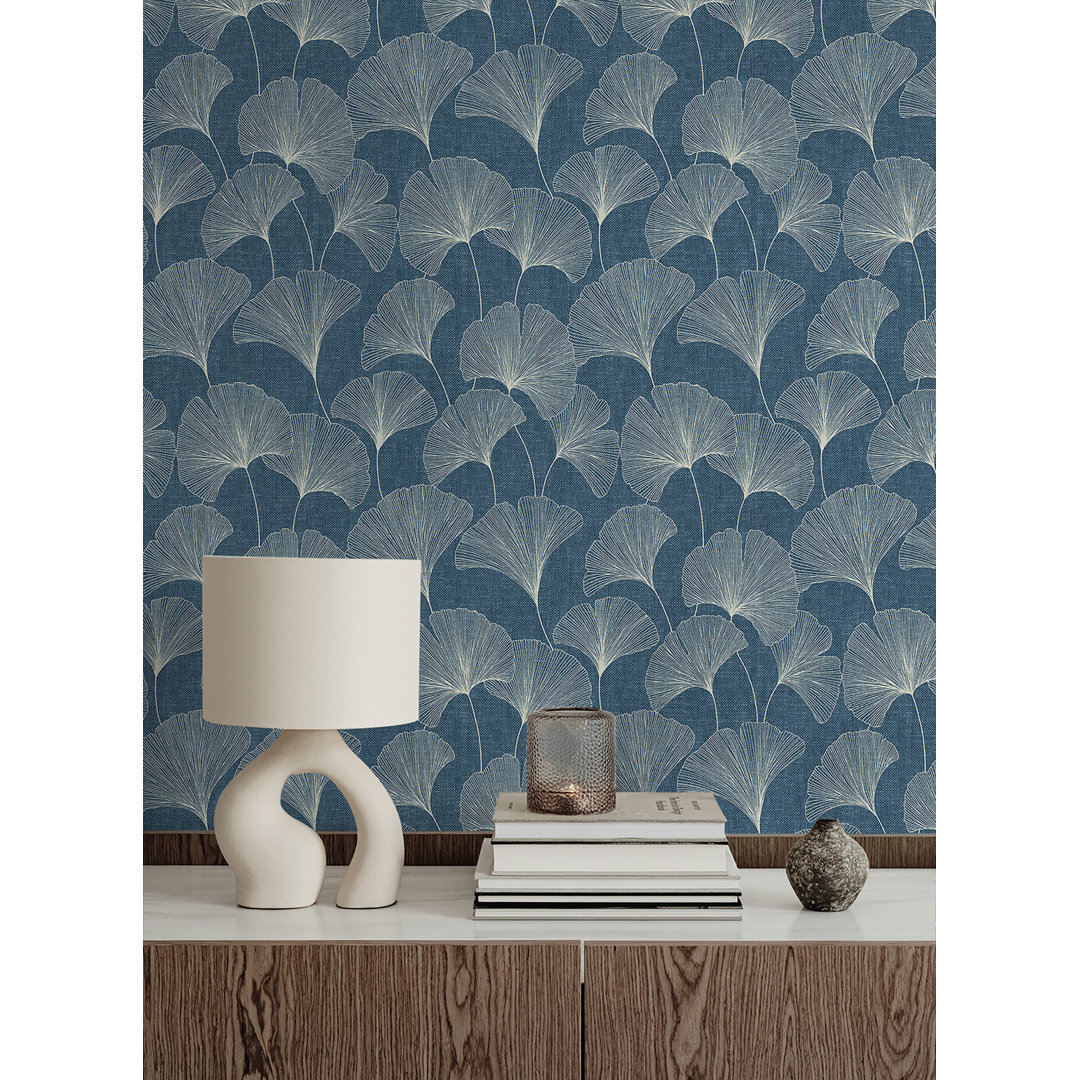 Leaf 18' L x 20.5" W Peel and Stick Wallpaper Roll Rosdorf Park
