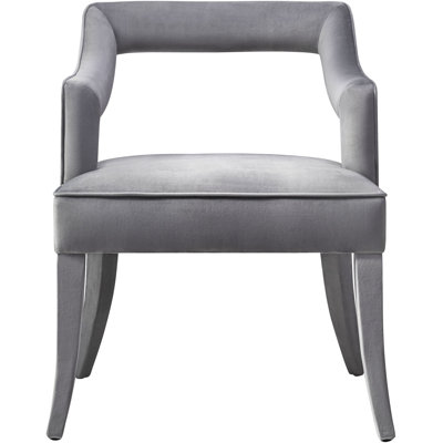 50cm H Velvet Upholstered Armchair