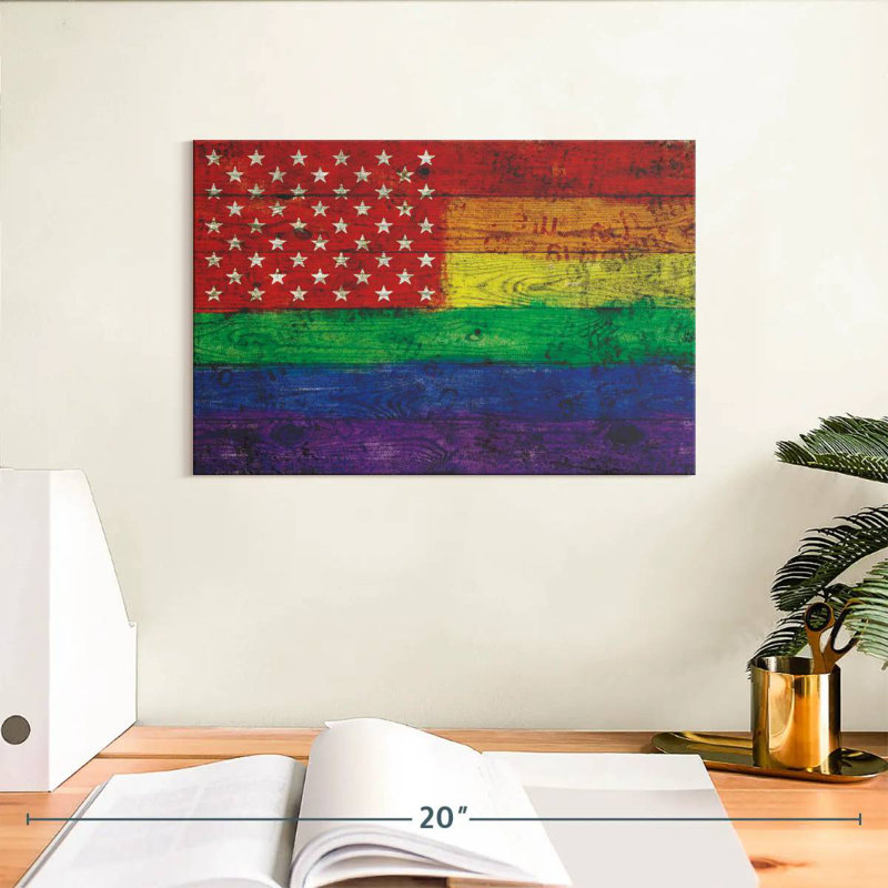 Drapeau de la fierté américaine, H 8 po x l 12 po