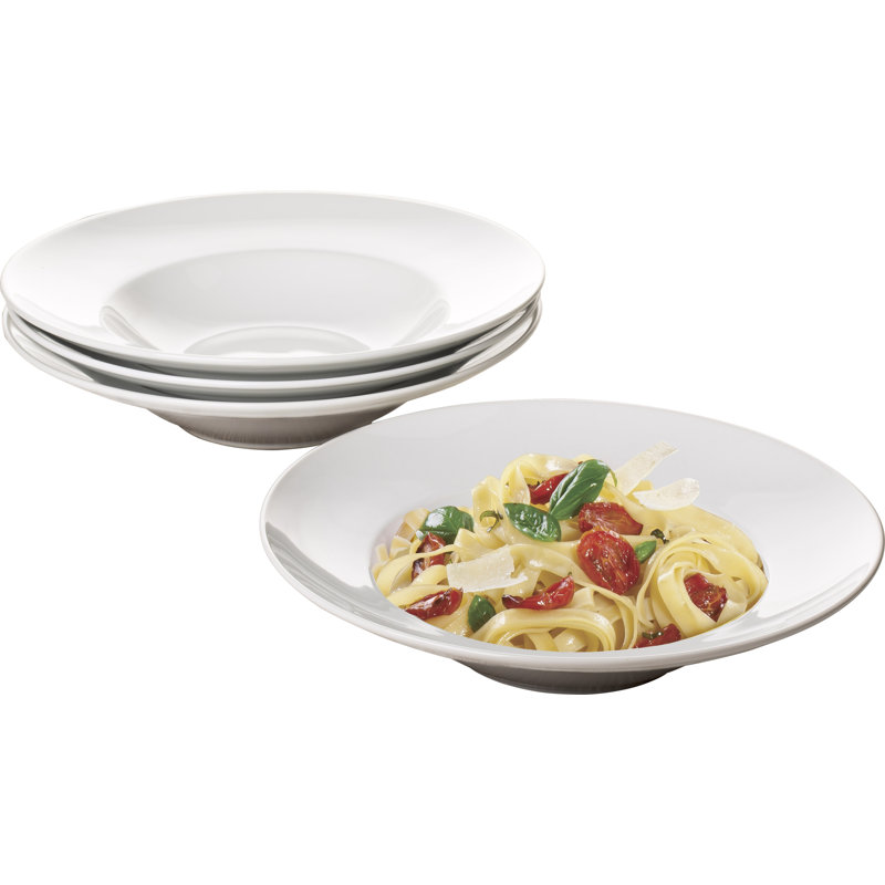 Waterside White Porcelain Pasta Bowls 27.3x5.8cm