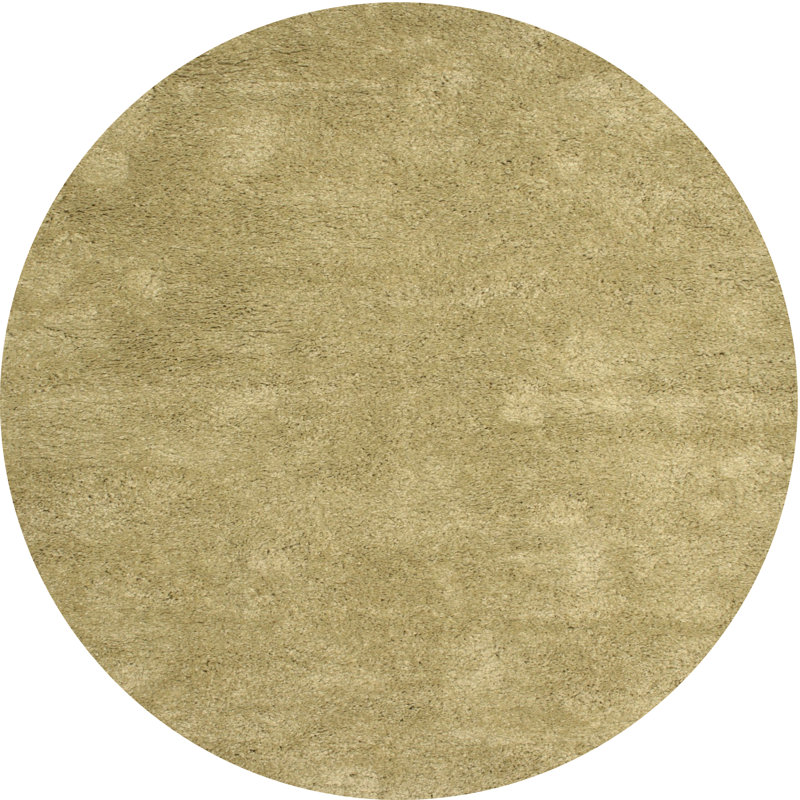 Tapis vert olive Analisa, Rond 4 pi