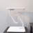 VIVO Universal White 12" Tensegrity Speaker Stand, Floating Tabletop Platform