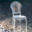 Chaise d'appoint Heliodoro en transparent