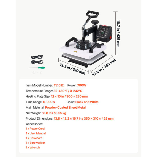 Dimensions du produit