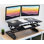 Mount-It! Height Adjustable Standing Desk Converter, 48 Wide Tabletop Desk Riser with Gas Spring