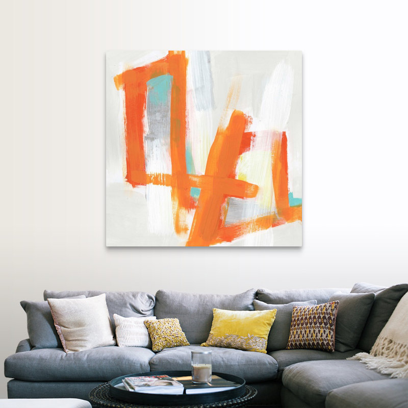 Reproduction d’art « reverb I » par June Erica vess, Toile tendue, H 48 po x l 48 po x 1,25 po