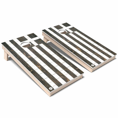 Ensemble de planches de cornhole en composite 4 saisons International Flag