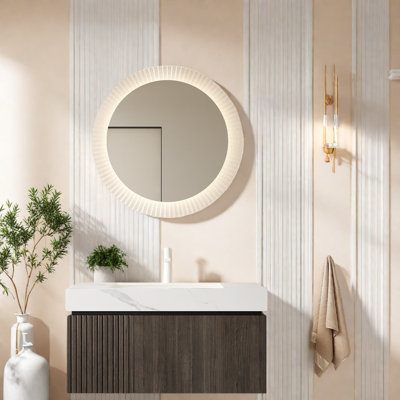 Meuble-lavabo moderne flottant avec lavabo en céramique