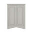 Armoire de rangement autoportante triangulaire avec tablettes réglables-566482377