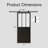 Black Steel Clear Glass Sliding Barn Door