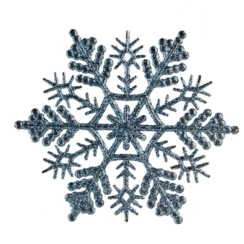 Ornement de Noël flocon de neige, Bleu pastel