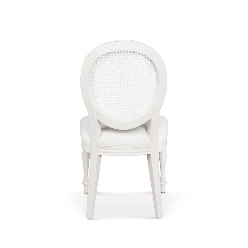 Upholstered Dining Chair, Whitewash