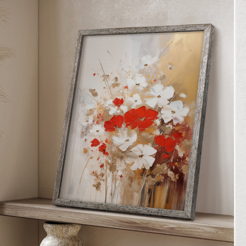 Reproduction encadrée FLORAL Series CCXXVVII - bois massif