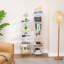 Bookshelf, Small Bookcase Freestanding Corner Storage Sh...